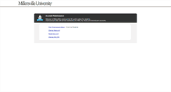 Desktop Screenshot of myaccount.millersville.edu